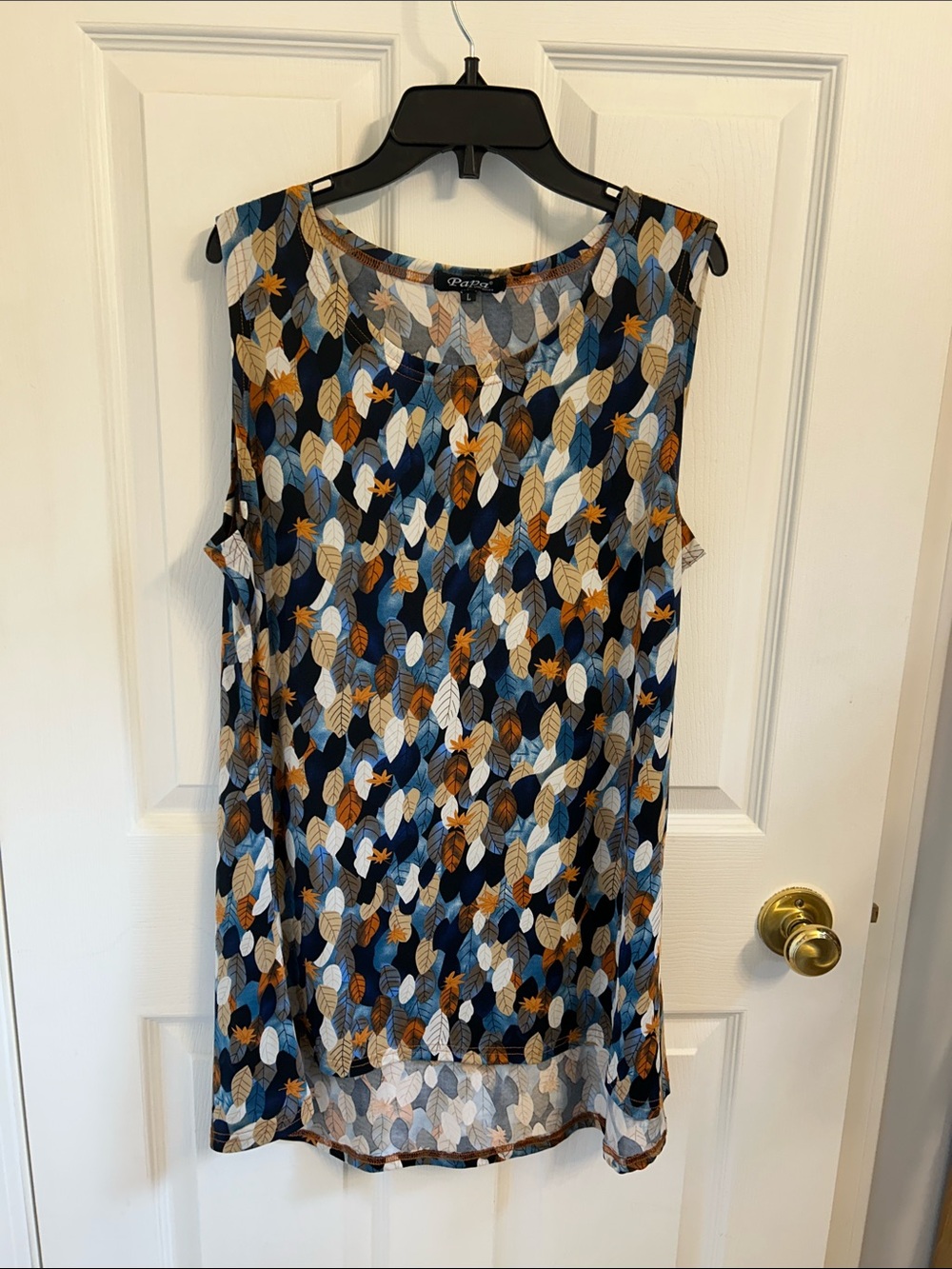 Sleeveless Printed Tank Top in Multi-Color